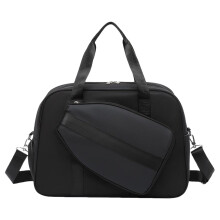 Tennis Racket Tote Bag | Large Capacity Racket Bag With Shoe Compartment | Fits Tennis, Pickleball, Badminton | Black