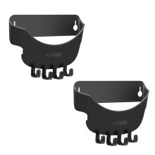 Paquet de 2 Porte-Chapeaux Pour Mur, Organisateur de Chapeaux Pour Casquettes de Baseball, Porte-Chapeaux 2 en 1 Pour Casquettes de Baseball avec