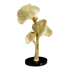 Nordic Ginkgo Biloba Ornament Leaf Sculpture Home Decor Living Room Office Resin Ornament Accessory DesktopDecor CraftsB