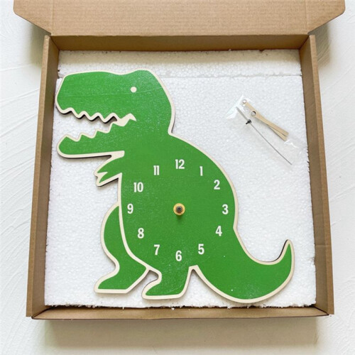 Klocka Dinosaur VäGgklocka för Kontor Vardagsrum Heminredning 2