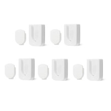 Magnetische Houder voor Afstandsbediening, Wandmontage, 5-Delige Organisatoren voor Afstandsbediening, Zelfklevend Tv-Afstandsbedieningsrek (Wit)
