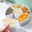 GemüSetablett mit Deckel - Geteilter Snackbox-BehäLter mit 6 FäChern für Party-Servierplatten, Obsttabletts, Snacks 6