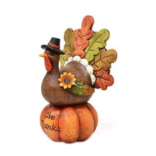 Thanksgiving Bordsdekor HöStfigur Bordsskiva Harts Pumpadekorationer Fest HöStprydnader för HemköKet