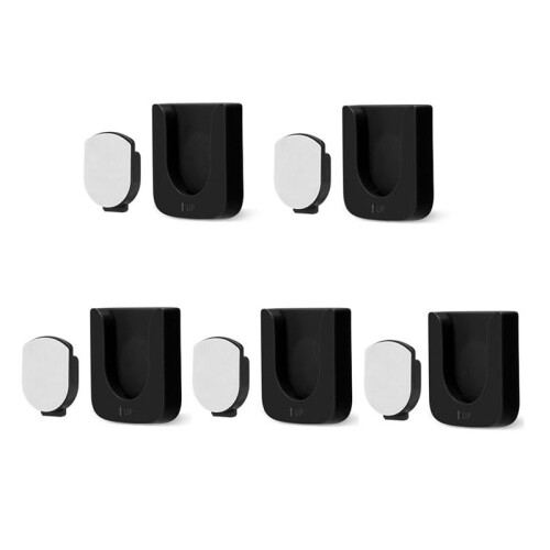 Support Mural de TéLéCommande MagnéTique, 5 PièCes Organisateurs de TéLéCommande Support de TéLéCommande TV Auto-AdhéSif (Noir)