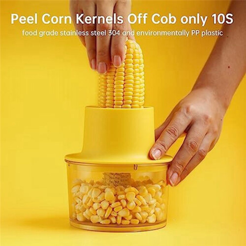 Corn Peeler, Corn Stripper, Corn Cob Stripping Tool Corn Cutter & Remover with Built-in Cup Grater, Corn-Kernel Cutter 2
