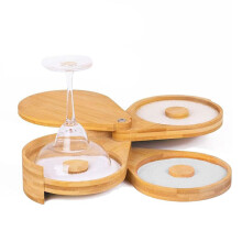 Hout Margarita Zout Rimmer Cocktail Rimmer Kit Diameter Glazen Rimmer met Deksel Glazen Staaf Suiker Zout Rimmer Plaat