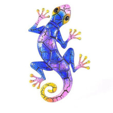 Metalen Gekko Yard Garden Decoratie voor Outdoor Standbeelden Home Garden Wall Decor Miniatuur Sculptuur Hagedis Ornamenten B