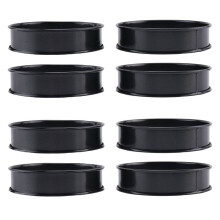 Paquete de 8 Aros para Panecillos Antiadherentes, Aros para Muffins Ingleses de 4 Pulgadas, Aros para Tarta de Doble Laminado de Acero Inoxidable para