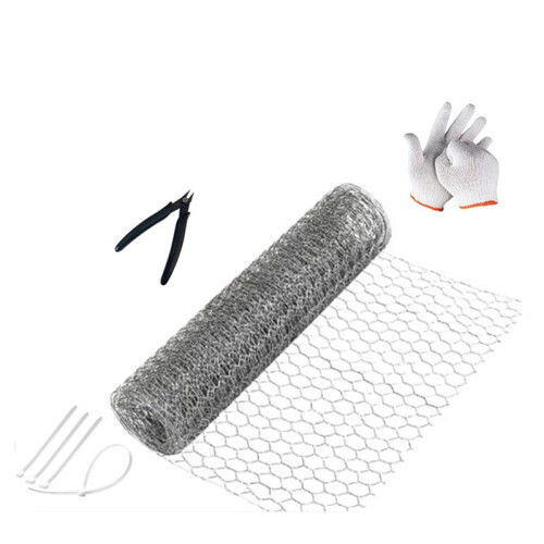 Chicken Wire Mesh, Floral Hexagonal Fencing for Ga 2