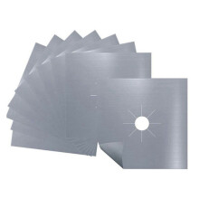15 STKS Gasfornuis Beschermers Fornuis Cover Liner Schone Mat Pad Gasfornuis Stovetop Protector,Zilver