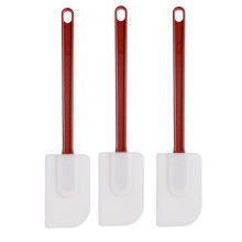 3Pack Spatels Siliconen Hittebestendig, Spatel Siliconen, Rubber Schraper Spatel 10 Inch, Keuken Gebruik A