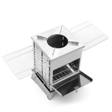 Nuevo Horno de Barbacoa para Acampar, Estufa para Tienda de CampañA, Estufa de LeñA PortáTil con Parrillas