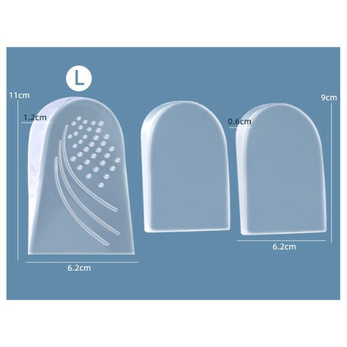 Adjustable 3-Layer Height Increase Insoles, Adjustable XO-Style Legs for Leg Length Discrepancy-S 2