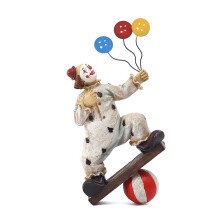 Creatieven Clown Circus Beelden, Clown Ornamenten Home Decor Hars Sculptuur, Handgemaakte Ambachten Collectible Art Figures-C