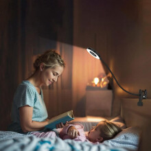 Bureaulamp, LED-Clip--Lamp Leeslampen USB-Boekklemlamp met 3 Kleurmodi Oogbescherming Kinderbureaulamp
