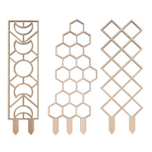 3 Piezas Soporte de Madera para Trepar Plantas en Forma de Panal Soporte para Plantas Trepadoras de CelosíA Soporte para Macetas HortíColas Poste de