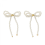 Orecchini con fiocco alla moda, gioielli da sposa, perline, orecchini a bottone multicolore3172 1