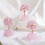 Rose Quartz Crystal Tree,Artificial Crystal and Healing Stone Tree Crystal Stone Tree Gem Tree.Valentine'S Gifts A 6