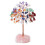 Rose Quartz Crystal Tree,Artificial Crystal and Healing Stone Tree Crystal Stone Tree Gem Tree.Valentine'S Gifts A 8