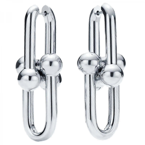 Einzigartige, elegante Hufeisen-Ohrringe: Das perfekte Modeaccessoire (Silber)