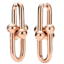 Einzigartige, elegante Hufeisen-Ohrringe: Perfektes Modeaccessoire in Roségold
