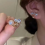 Gold Color Round Stud Earrings Korean Delicate Irregular Design6 1