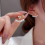 Gold Color Round Stud Earrings Korean Delicate Irregular Design2 1