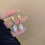 Gold Color Round Stud Earrings Korean Delicate Irregular Design8 1