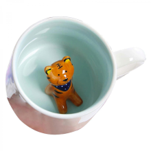 Cute Cow Mug with Handle & Spoon, Ceramic Coffee Tea Cup, Funny Gift for Women, Friends, Birthday Party - Unique Novelty PresentI