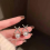 Gold Color Round Stud Earrings Korean Delicate Irregular Design4 1