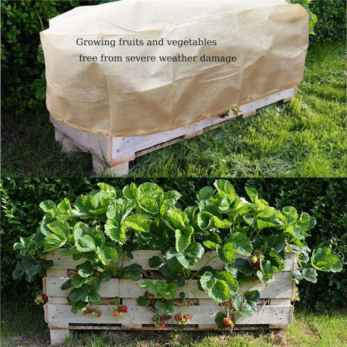 Rectangular Planter Box Protector Protects Plants in Balcony, Windowsill and Patio Planter Boxes From Frost, Wind 2Pcs 2