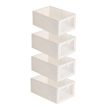 Paquet de 4 Bacs de Rangement, Conteneurs de Rangement pour Organiser les VêTements, Les Jeans, Le Placard - Organisateurs de Placard et Rangement