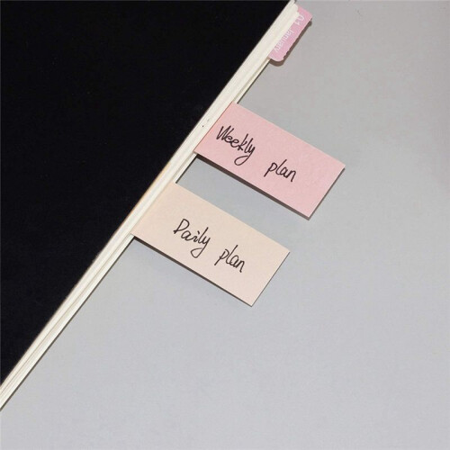 Portable Blank Sticky Notes, Self-Stick Index Tabs Organizer for Planner, Journal, Calendar, 480 Sheets, 2