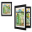 Kids Art Frames, 2 Pack Kids Artwork Frames Changeable, Artwork Display Storage A4 Picture Frames Front-Opening, Frames 3