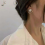 Gold Color Round Stud Earrings Korean Delicate Irregular Design1 2