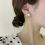 Gold Color Round Stud Earrings Korean Delicate Irregular Design1 3