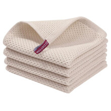 PañOs de Cocina de Tejido Tipo Gofre 100% AlgodóN, PañOs de Cocina Ultrasuaves y Absorbentes de Secado RáPido, Color Cremoso