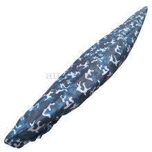 (Camouflage Blue, 4.6-5M) Kayak Cover Canoe Waterproof UV Resistant Dust Storage Cover Shield Boat