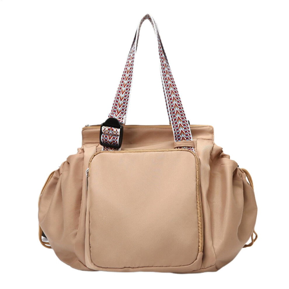 Diaper Bag for Women Organizer Shoulder Backpack With Compartments Handles Large Khaki Daypack for Travel Sports