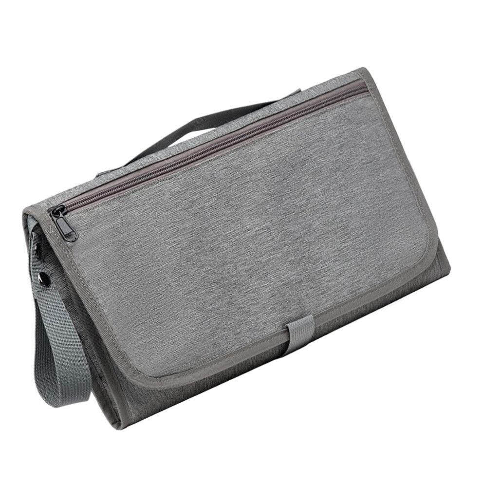 Diaper Bag For Women Large Capacity With Stroller Hook Changing Pad For Short Trips Travel Picnic Light/Gray