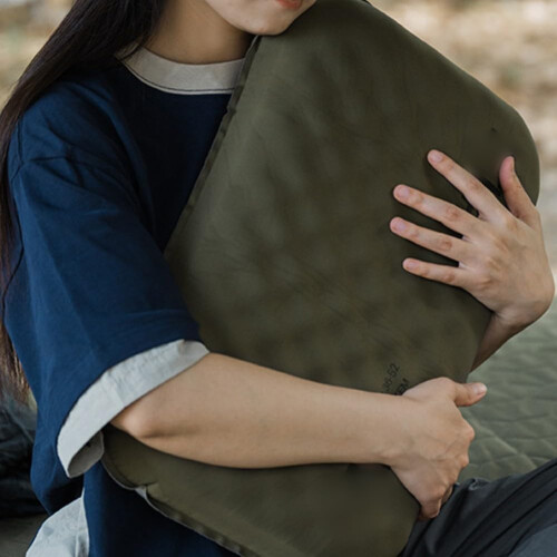 For camping Pillow with Adjustable Height Soft and Supportive for Neck Relief (Green) Ref: 9870