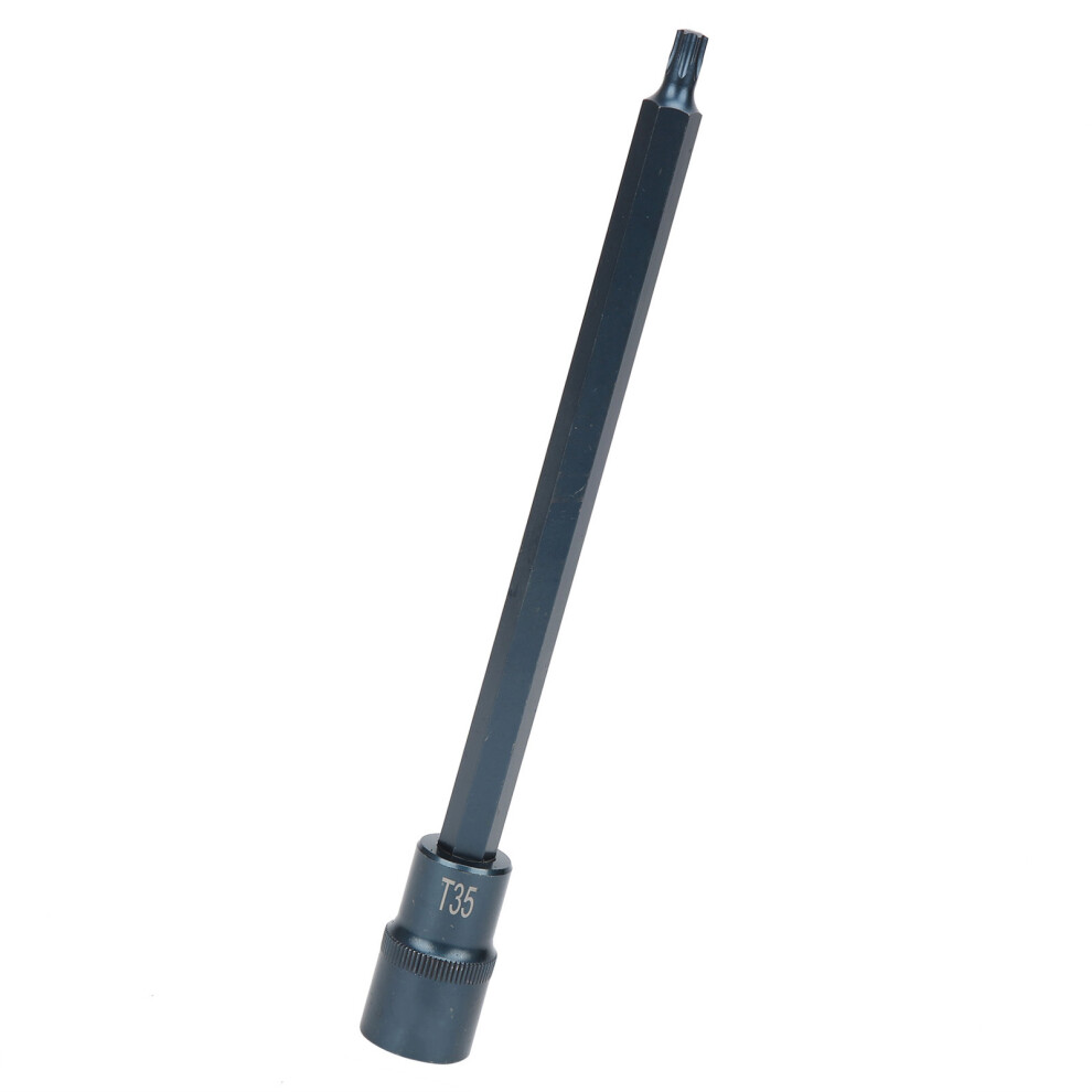 Star Screwdriver Bit Square Socket 1/2In S2 Alloy Steel Rustproof Tool 9451378863727
