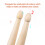 3 Pairs 5A Maple Wood Drum Sticks Triangular Tip Non-Slip Rubber Handle 3