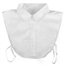 Camicia Dickey in pizzo bianco con colletto staccabile