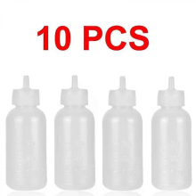 10pcs 30ml Henna Tattoo Bottles with Nozzles & Caps