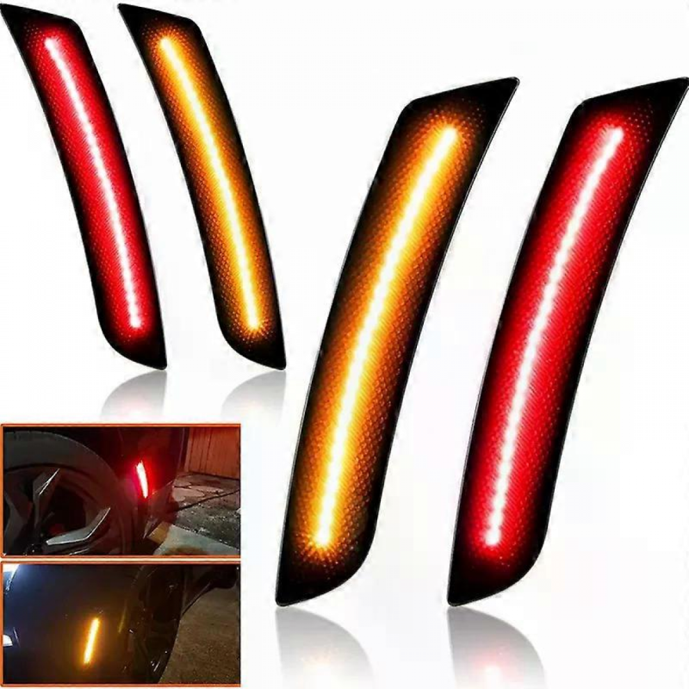 4Pcs Led Side Marker Lights For Chevy Camaro Amber/Red 5996097889251