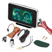 4-in-1-LCD-Autoinstrument: Öldruck, Spannung, Wassertemperatur, Tankanzeige
