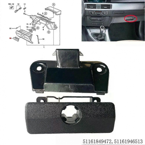 2pcs Glove Box Lock Catch Handle For BMW 3 E30 5 E34 7 E23 Z1 Z3