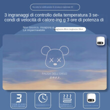 (Temporizzazione 80*33, Grande rottura dell'orso) Termoforo impermeabile da tavolo