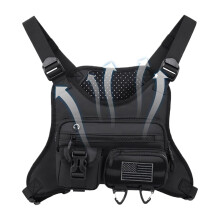 Chest Pack With Phone Holder Front Pack For Men Lightweight Adjustable Strap Hydration Pack For Biking Jogging
